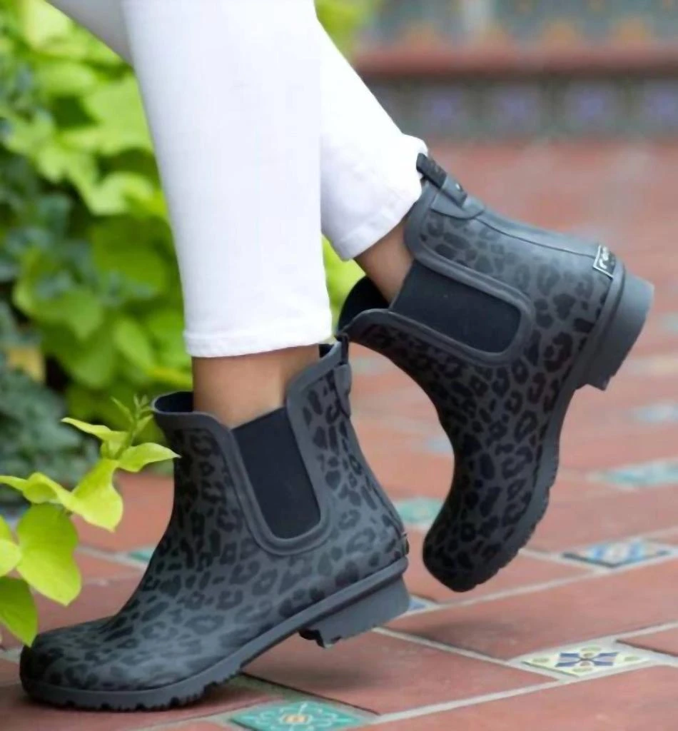 roma Women's Chelsea Rain Boots In Leopard 5