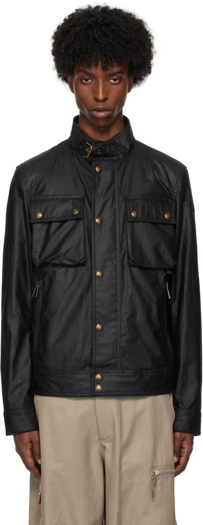 BELSTAFF Black Water-Repellent Racemaster Jacket 1