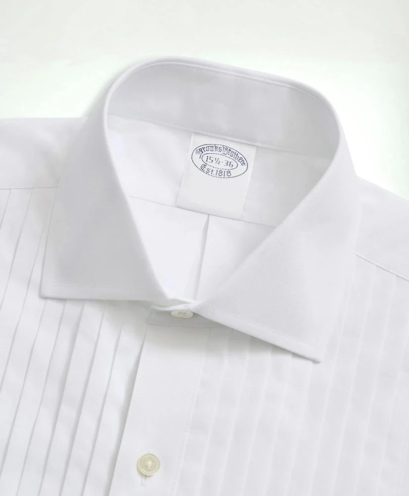 Brooks Brothers Stretch Cotton Broadcloth English Collar, 10-Pleat Tuxedo Shirt 2