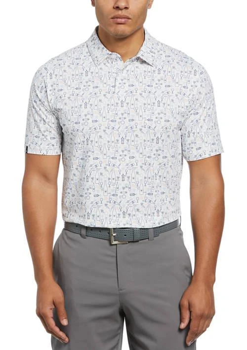 Callaway® Golf Golf Mens Vineyard Print Golf Polo Shirt 1