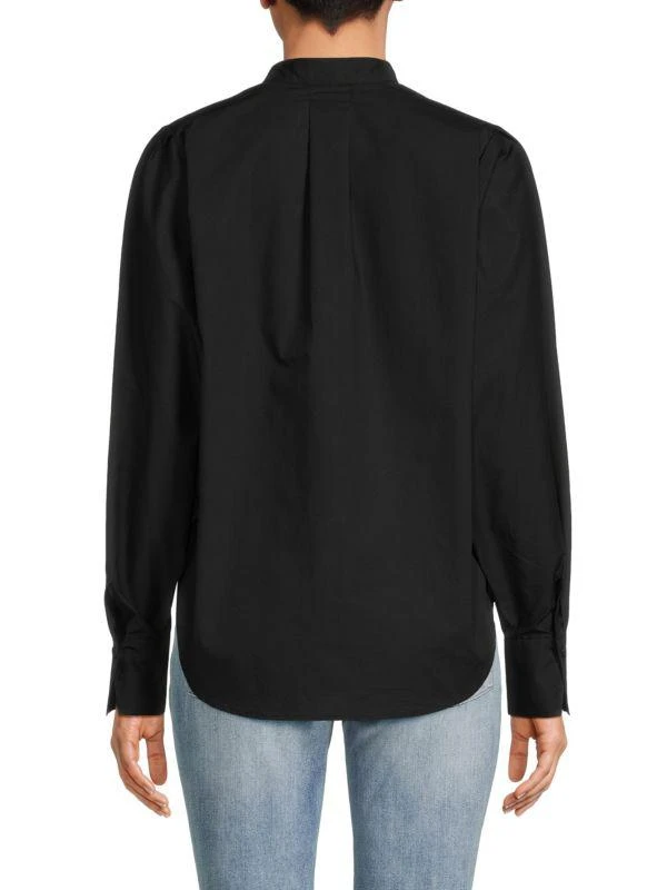 Equipment Collarless Button Down Shirt 2