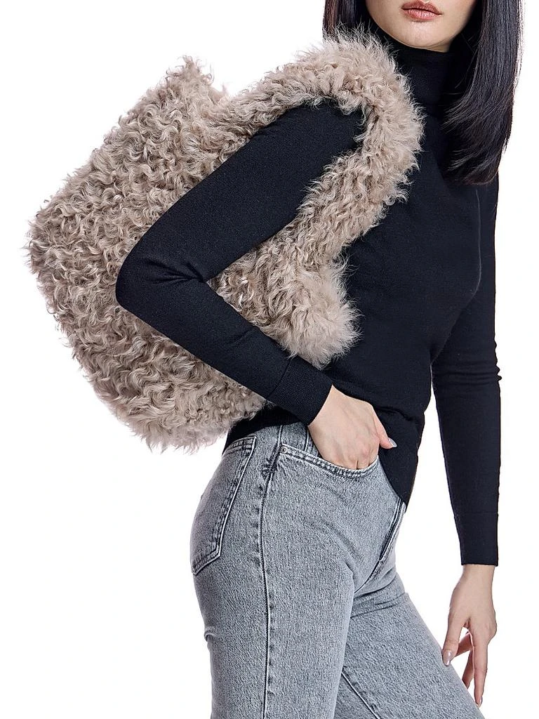 Maximilian Shearling Lamb Handbag 2