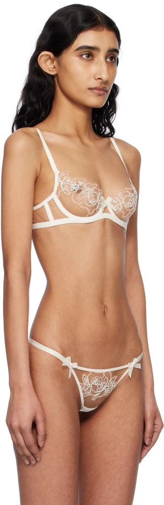L'Agent by Agent Provocateur Off-White & Beige Lindie Bra 2