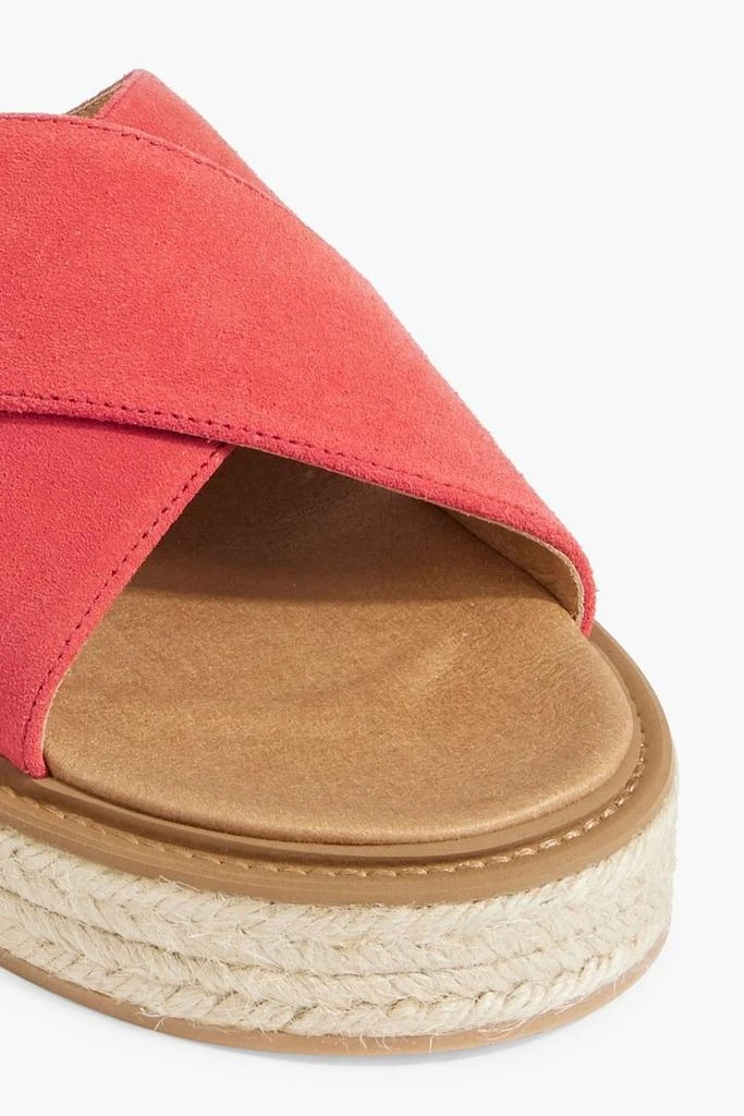 IRIS & INK Helena suede espadrille sandals 4