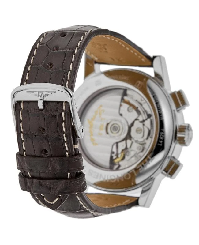 Longines Longines The Longines 1832 Automatic Chronograph Leather Strap Men's Watch L4.829.4.92.2 4