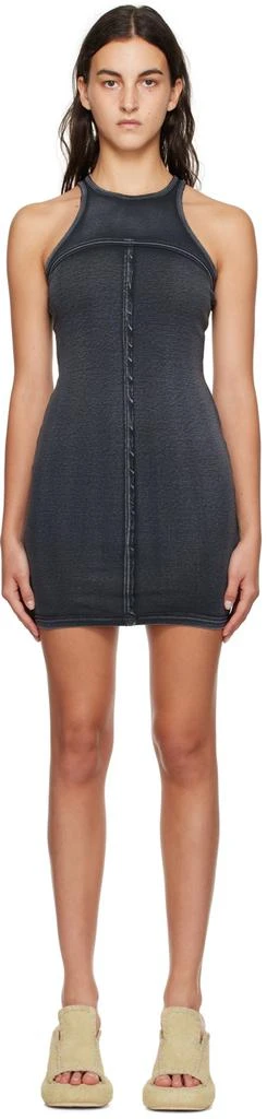 Eckhaus Latta Gray Lapped Minidress 1
