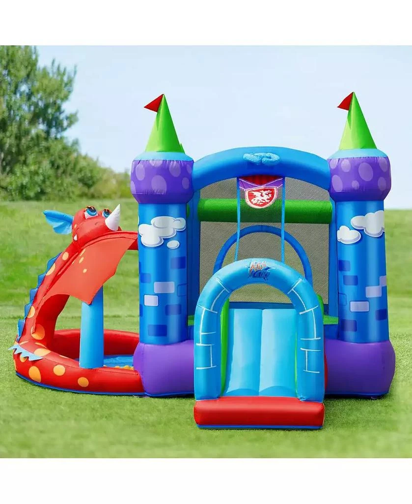 Mecale Kids Inflatable Bounce House Dragon Jumping Slide Bouncer Castle 10