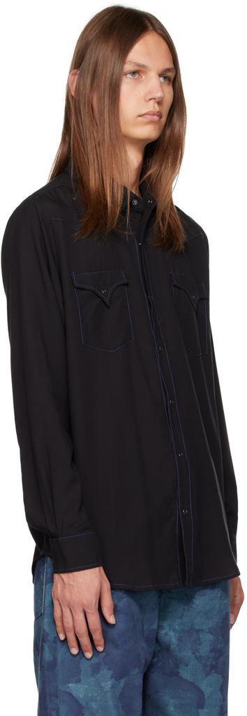 Double Rainbouu Black Contrast Shirt
