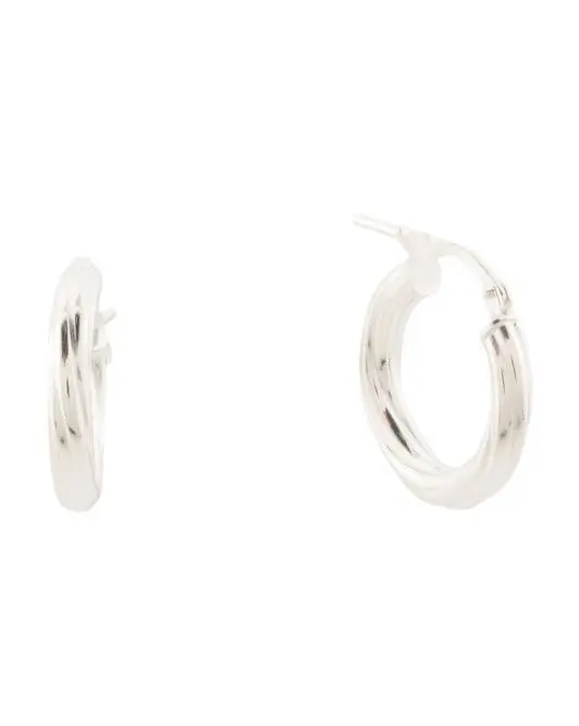 MIA FIORE Made In Italy Sterling Silver Twisted Hoop Earrings