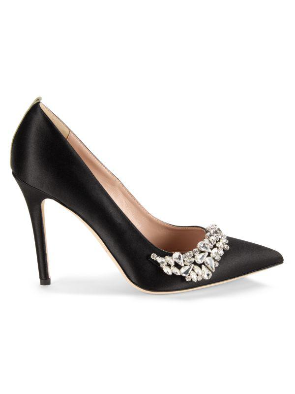 SJP by Sarah Jessica Parker Jumelle Crystal Satin Pumps