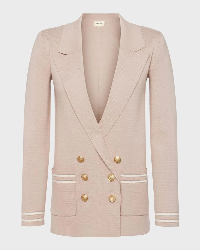 L'Agence Eileen Knit Boyfriend Blazer 2