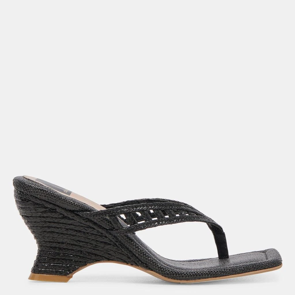 Dolce Vita Nullah Wedges Onyx Raffia 1