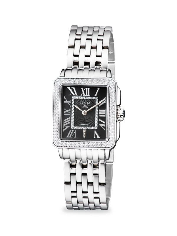 GV2 Padova 27MM Stainless Steel & Diamond Bracelet Watch 1