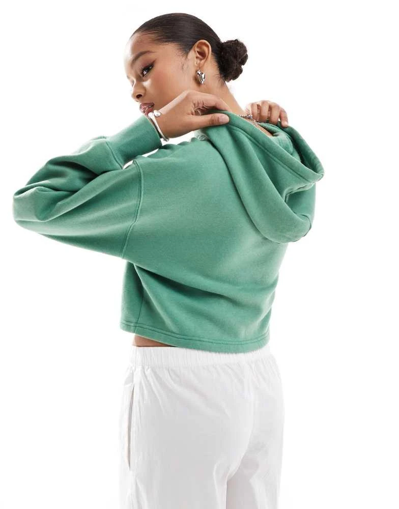 PacSun Pacsun cropped boxy hoodie in classic green 2