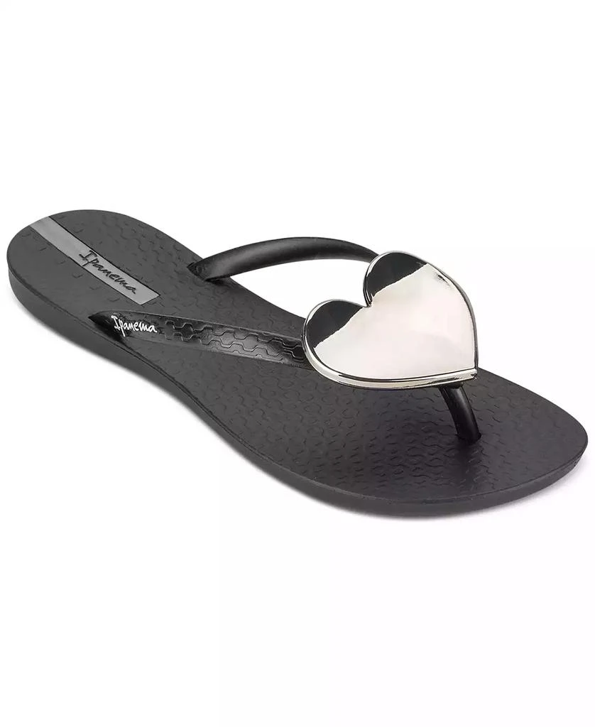 Ipanema Women's Wave Heart Sparkle Flip-Flop Sandals 1