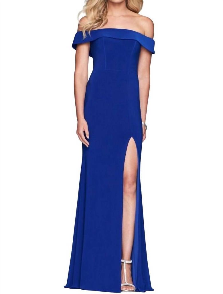Faviana Faviana - Classic Off the Shoulder Gown