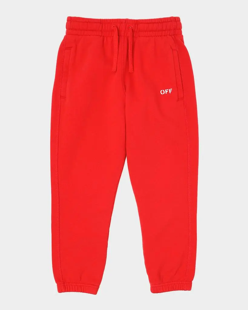 Off-White Boy's Diagonal Paint Sweatpants, Size 4-12