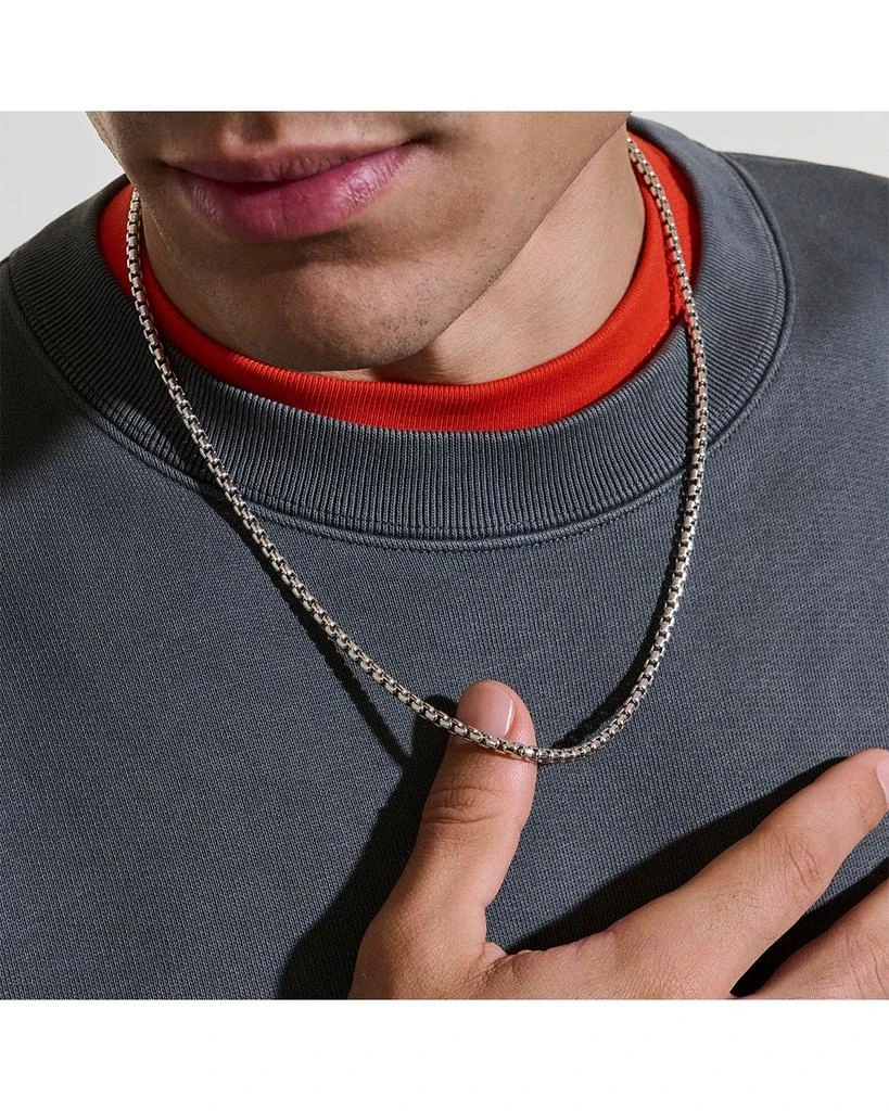 John Hardy Men
s Sterling Silver Chain Box Link Necklace, 20" 2