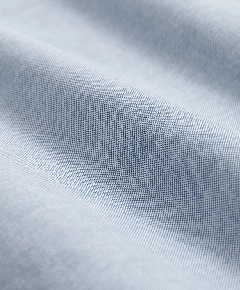 Brooks Brothers Stretch Non-Iron Oxford Button-Down Collar, Short Sleeve Shirt 3