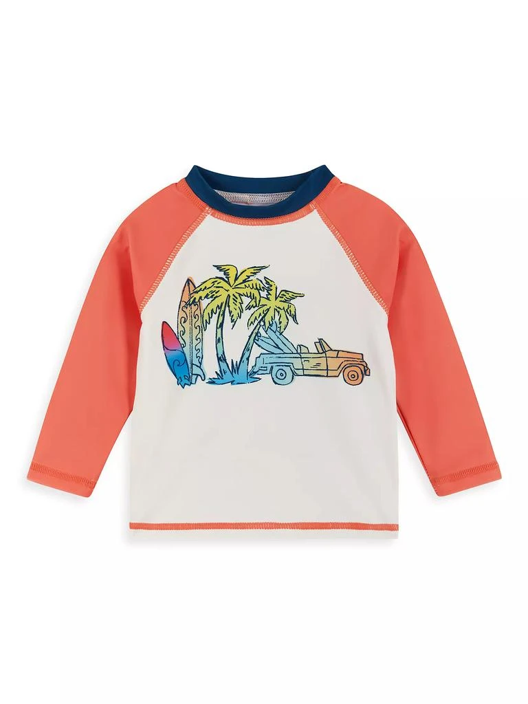 Andy & Evan Baby Boy's, Little Boy's &amp; Boy's Surf Print Rashguard Top &amp; Swim Trunks Set 3