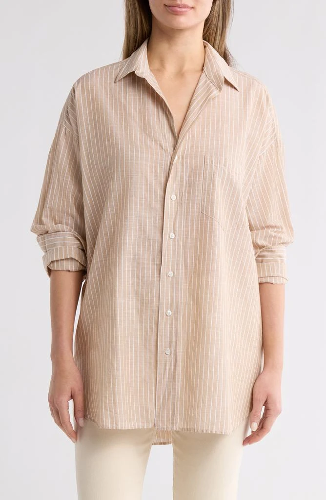 Frank & Eileen Shirley Oversize Stripe Button-Up Shirt 1
