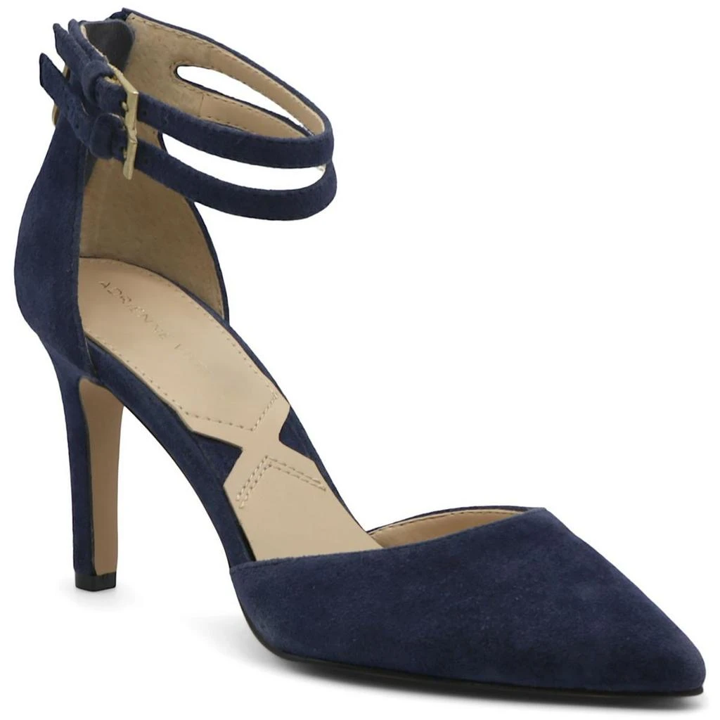 Adrienne Vittadini Nevi Womens Suede Ankle Strap Pumps 1