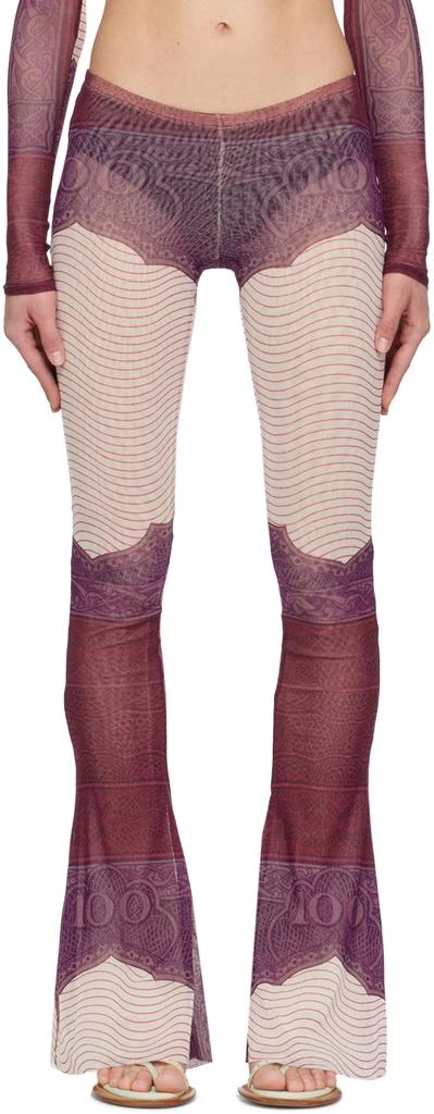 Jean Paul Gaultier Purple & Burgundy 'The Cartouche' Pants 1
