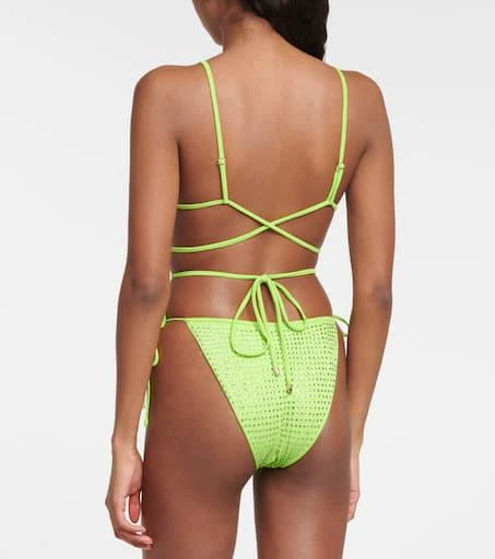 Self Portrait Embellished bikini top 3