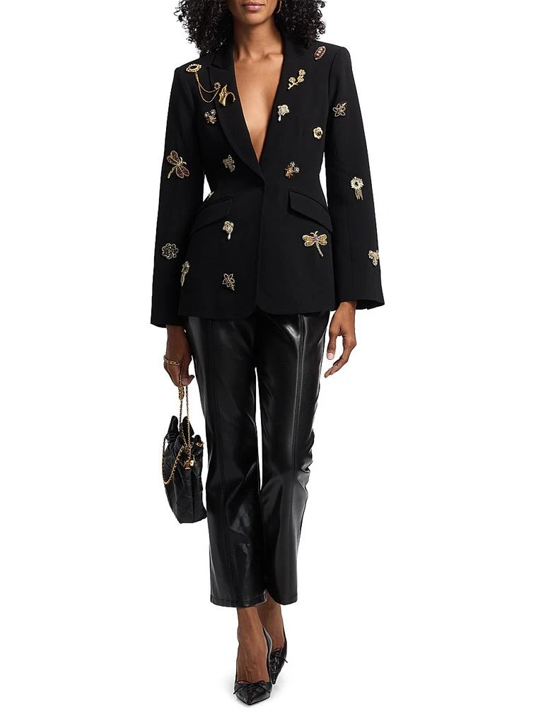 Cinq à Sept Cheyenne Goldtone Brooches Blazer 2