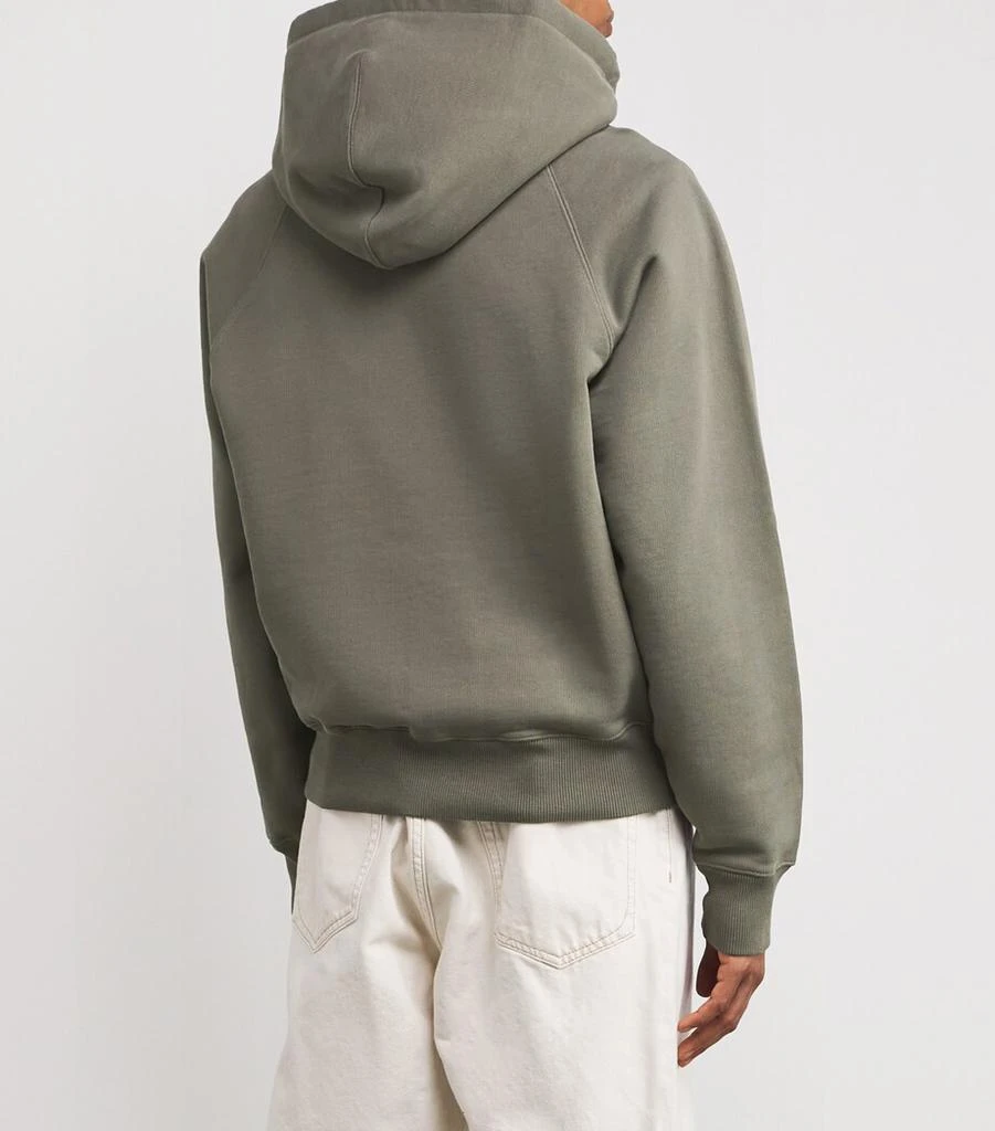 AMI Organic Cotton Ami de Coeur Zip-Up Hoodie 4