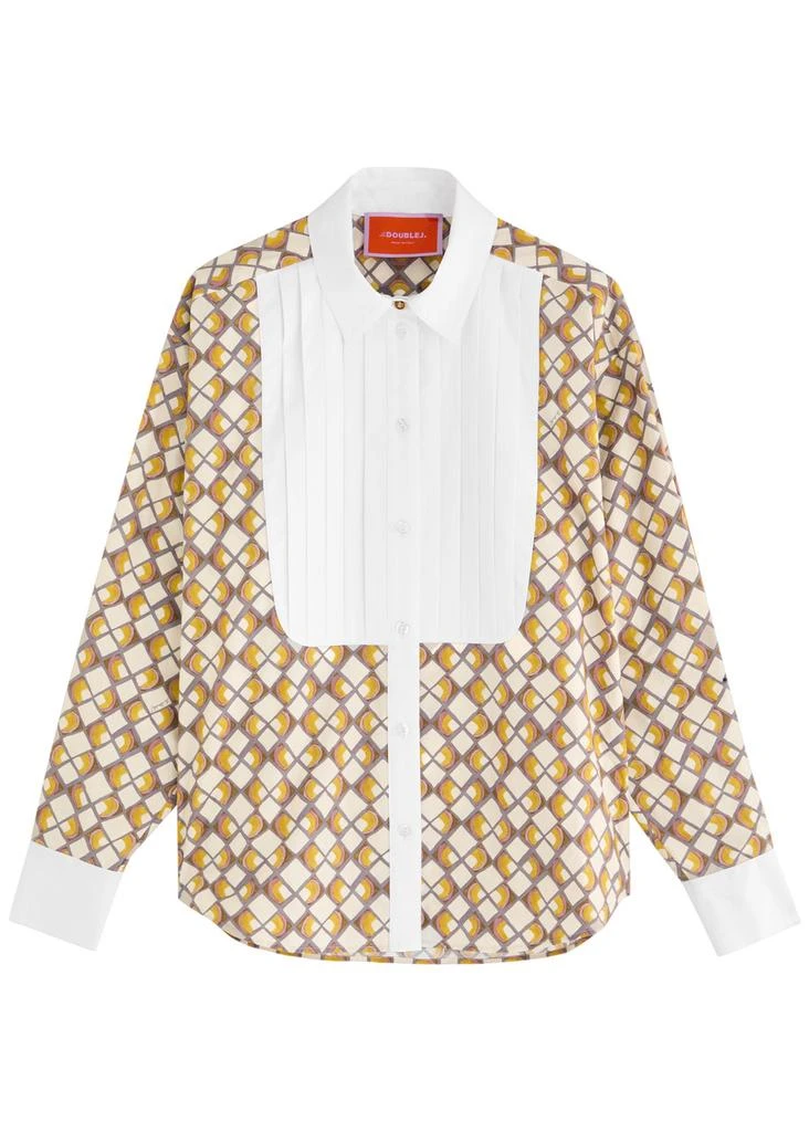 LA DOUBLE J Peggy printed pleated cotton shirt 1