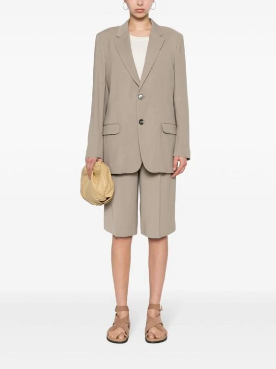 Ami Taupe Brown Tailored Knee Shorts 2