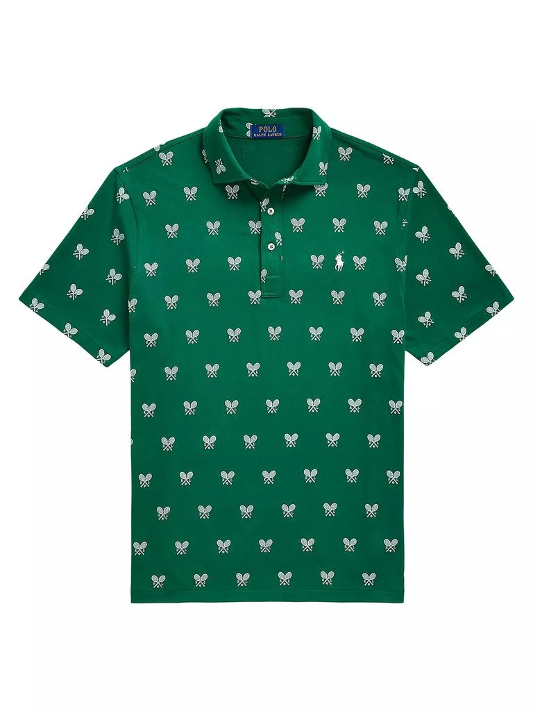 Ralph Lauren Classic-Fit Racquet-Print Polo Shirt 1