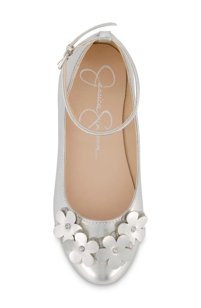 Jessica Simpson Kids' Amy Petal Ankle Strap Flat 5