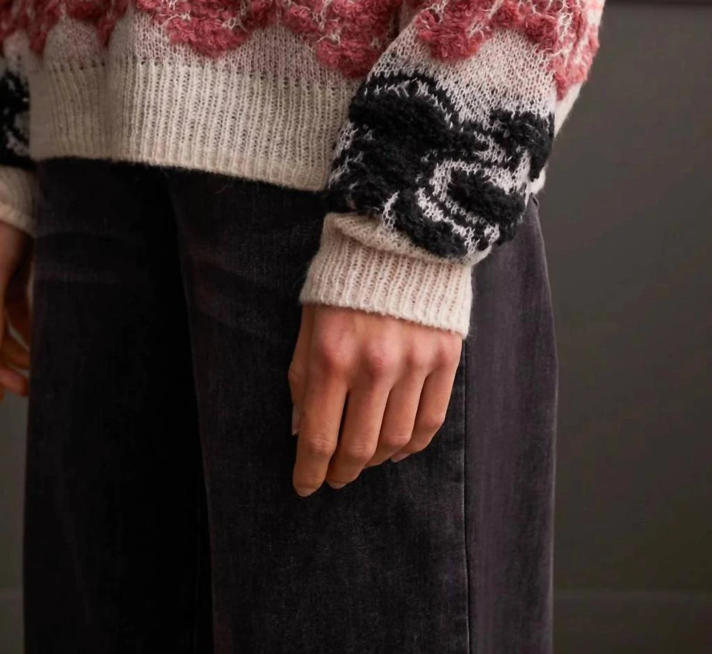 Tribal Tribal - Loop Yarn Vneck Sweater 4