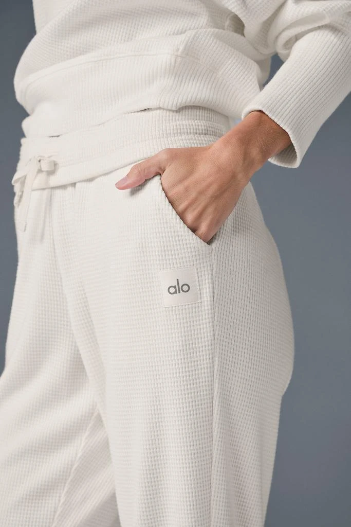 Alo Waffle Weekend Escape Jogger - Ivory 3