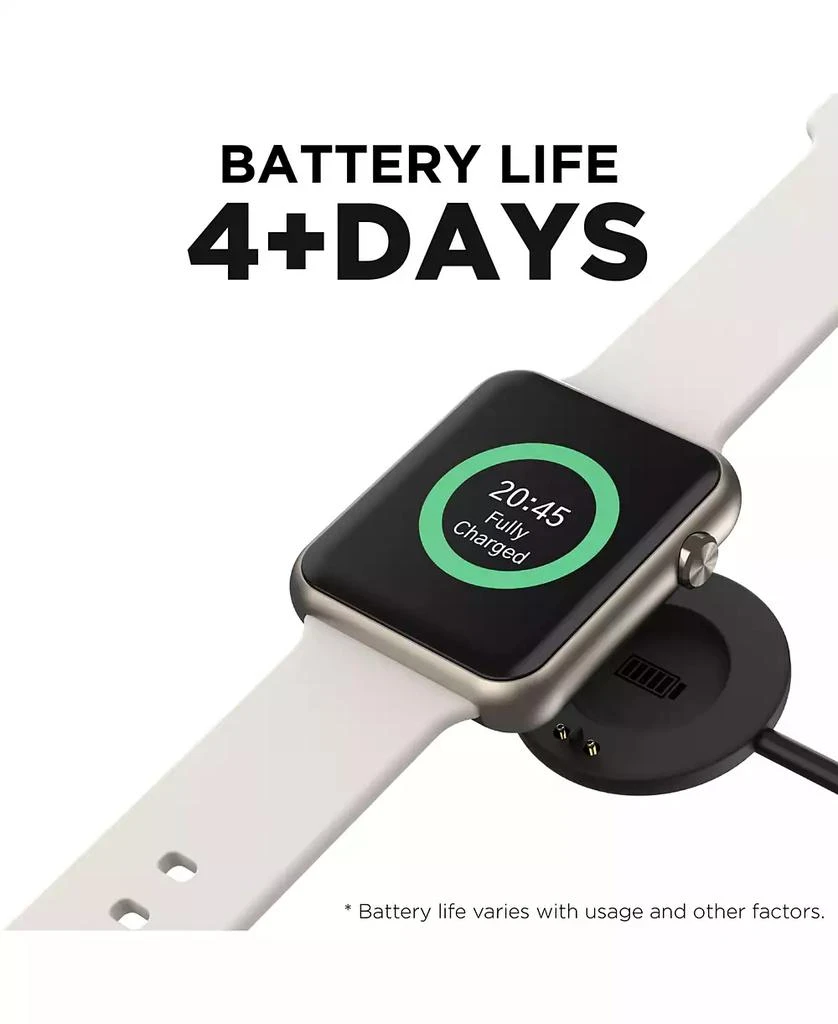 iTouch Air 4 Unisex Titanium Silicone Strap Smartwatch 41mm 6