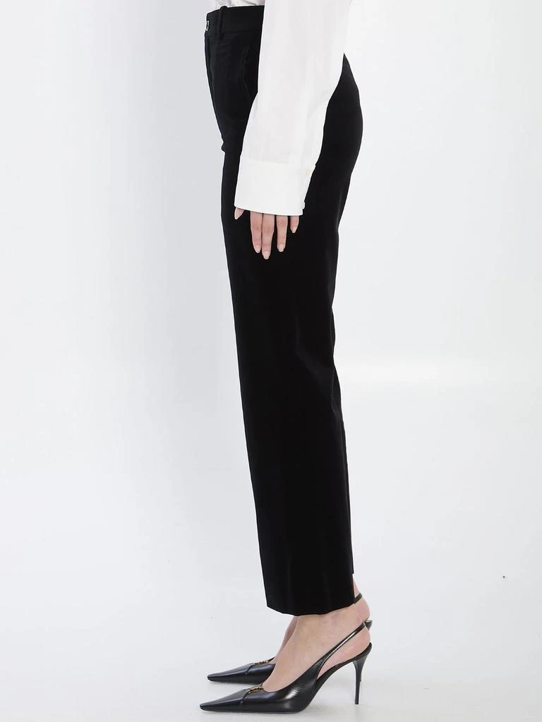 Yves Saint Laurent Saint Laurent Mid-Rise Velvet Pants 4