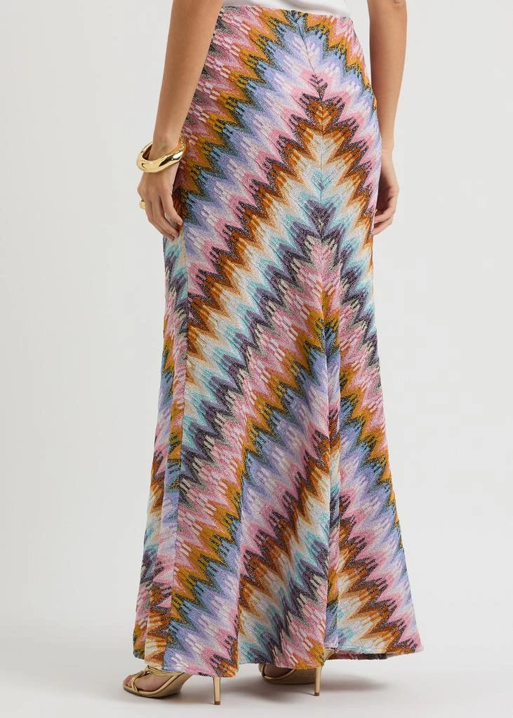 Missoni Zigzag metallic fine-knit maxi skirt  3