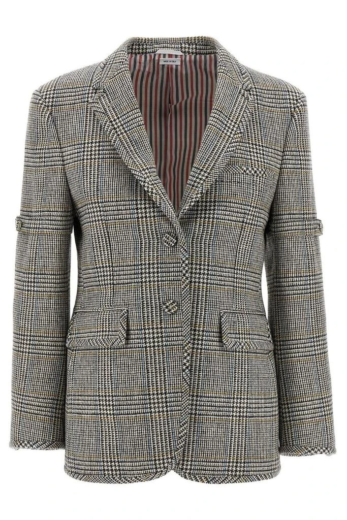 Thom Browne Thom Browne Checked Single-Breasted Blazer from Cettire