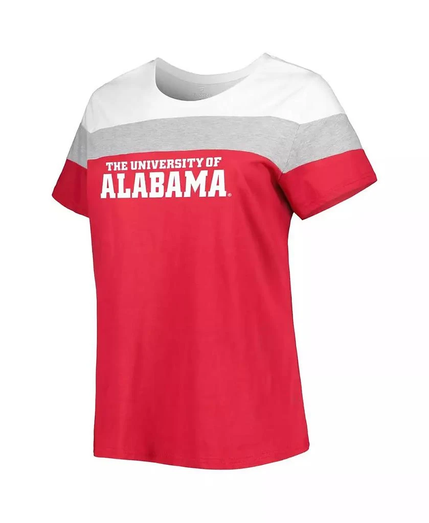 Profile Women's Crimson Alabama Crimson Tide Plus Size Split Body T-shirt 2