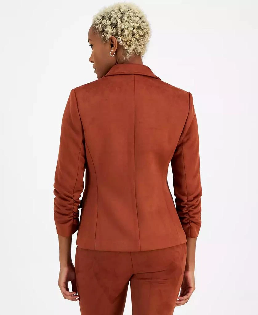 Bar III Women's Scuba Faux Suede One-Button Blazer, Created for Macy's 2