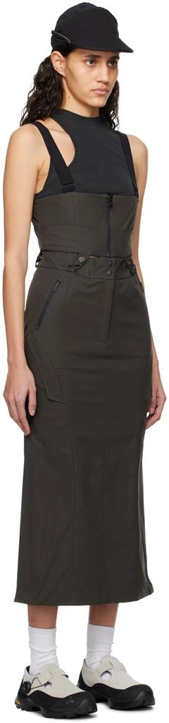Hyein Seo Khaki Cargo Midi Skirt 4