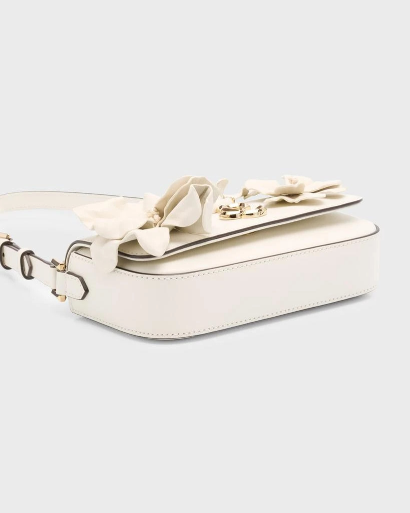Jimmy Choo Avenue Mini Flower Leather Shoulder Bag 7