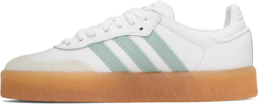 Adidas White & Blue Sambae Sneakers 3