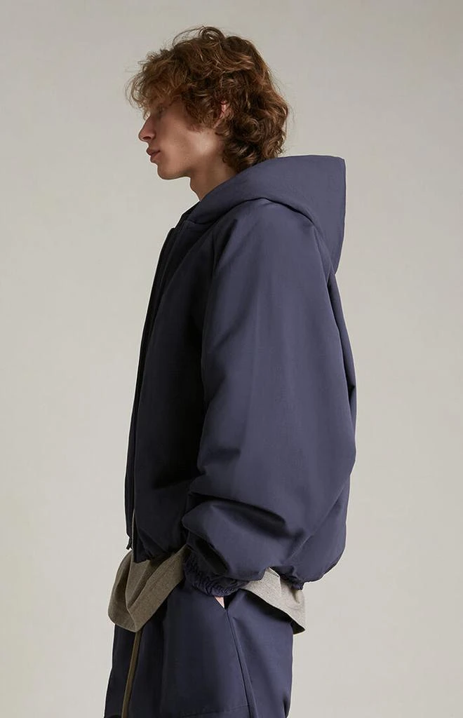 Essentials Marine Military Nylon Hooded Bomber Jacket 3