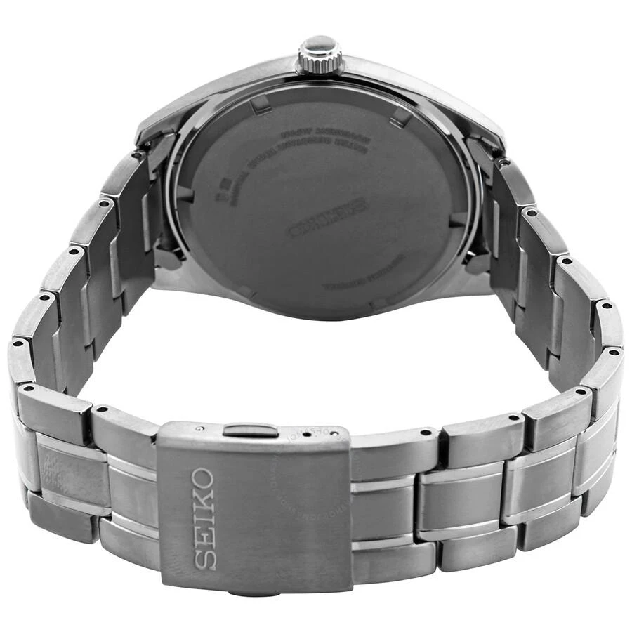 Seiko Classic Quartz Blue Dial Grey Titanium Men's Watch SUR373 3