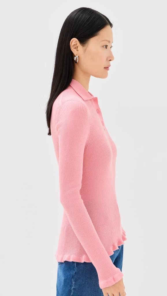 CECILIE BAHNSEN Oda Top Lightweight Knit Sorbet Sweater 3