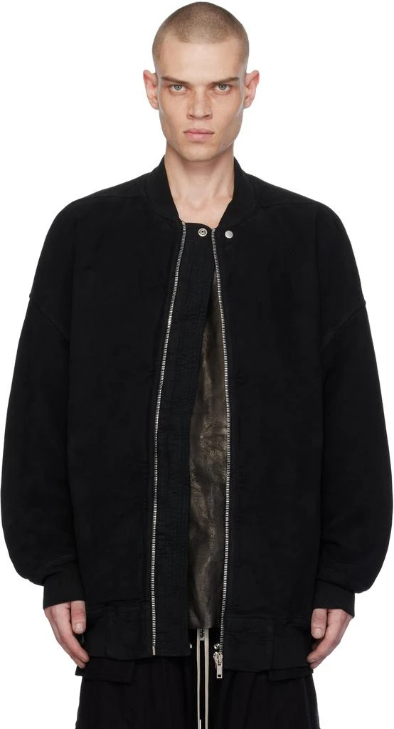 Rick Owens Black Porterville Jumbo Flight Bomber Jacket 1