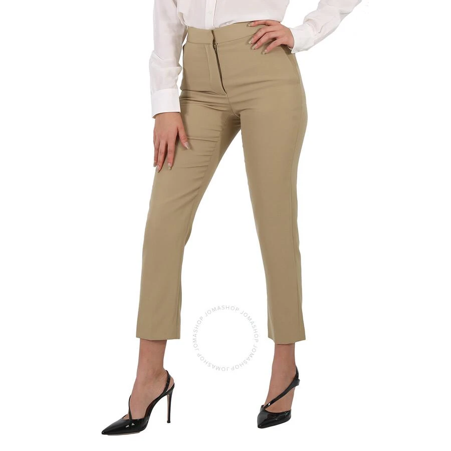 Burberry Ladies Tailored Tapered Wool Trousers In Honey 3